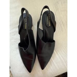 Cole Hann Grand Series slingback block heel shoes.‎